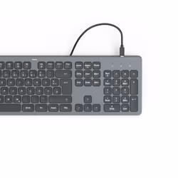 Hama CK-400 clavier maison/bureau USB QWERTZ Allemand Noir, Gris foncé - Vue supplémentaire 6
