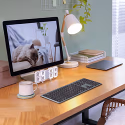 Hama WK-550 clavier maison/bureau RF sans fil + Bluetooth QWERTZ Allemand Noir, Gris foncé - Vue supplémentaire 8