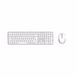 Hama WKM-550, Sans fil, RF sans fil + Bluetooth, Commutateur de touche « ciseaux », QWERTZ, Gris, Blanc, Souris incluse