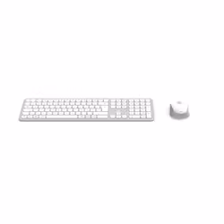 Hama WKM-550 clavier Souris incluse maison/bureau RF sans fil + Bluetooth QWERTZ Allemand Gris, Blanc