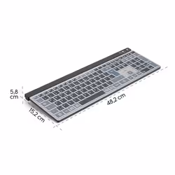 Hama WK-750 clavier maison/bureau Bluetooth QWERTZ Allemand Anthracite, Noir, Bleu - Vue supplémentaire 8