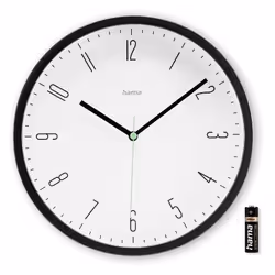 Hama Capri Horloge à quartz Rond Noir, Blanc - Vue supplémentaire 4