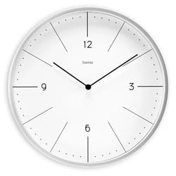 Hama Sardinia Horloge à quartz Cercle Gris, Blanc