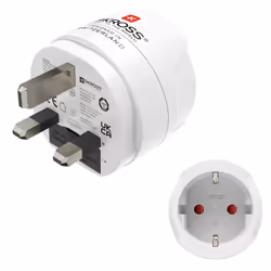Hama 00223483, Type G (Royaume-Uni), Type F, Droit, Droit, 100 - 250 V, Blanc