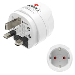 Hama 00223483 adaptateur prise d'alimentation Type G (Royaume-Uni) Type F Blanc