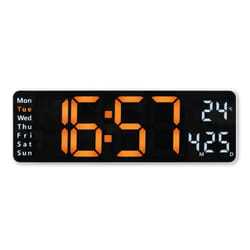 Hama Santa Cruz Horloge numérique Rectangle Noir