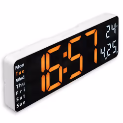 Hama Santa Cruz Horloge numérique Rectangle Noir