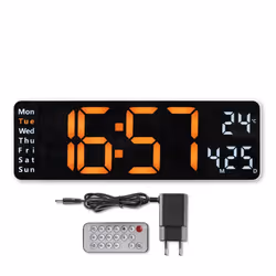 Hama Santa Cruz Horloge numérique Rectangle Noir - Vue supplémentaire 4