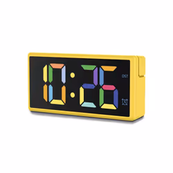 Hama Ibiza, Réveil numérique, Rectangle, Jaune, Intérieure, Adulte, Garçon/Fille