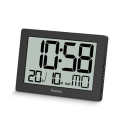 Hama 00222230 Horloge murale et de table Horloge numérique Rectangle Noir