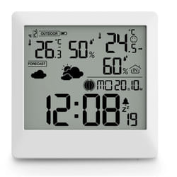 Hama 00222238 station météo numérique Blanc LED Batterie