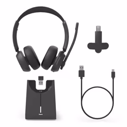 Hama BT-800 Casque Avec fil &sans fil Arceau Bureau/Centre d'appels USB Type-C Bluetooth Socle de chargement Noir - Vue supplémentaire 5