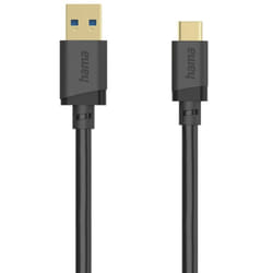 Hama 00202005 câble USB USB 3.2 Gen 1 (3.1 Gen 1) 0,75 m USB A USB C Noir