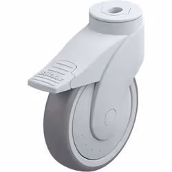 Blickle LWG-TPA 126KF-11-FI (LWG-TPA 126K-11-FI-FK), Roller, 275 kg, Gris, Argent, Allemagne, 1 pièce(s), 160 mm