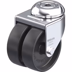 Blickle LMDA-POA 75G, Roller, 250 kg, Noir, Allemagne, 1 pièce(s), 98 mm