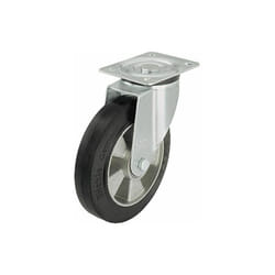 Blickle - Roue de guidage poids lourd, caoutchouc l-alev 200K charge limite 400 kg roue diam. 200mm, dim plaque 140x110mm