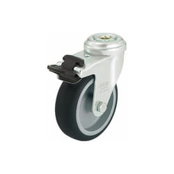 Blickle - Roue de guidage avec blocage lra-tpa 75G-FI, Charge 75 kg roue diam. 75 mm, trou arriere diam. 11 mm