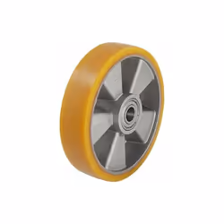 Type ALEV : Pneus pleins en caoutchouc élastique, couleur noire, bonne qualité de roulement, 65 ° shore A, vulcanisation soli ...