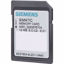 description SIMATIC S7, carte mémoire pour CPU S7-1x00/SINAMICS, 3, 3 V Flash, 12 Mo. Ce texte a été traduit par une machine. ...