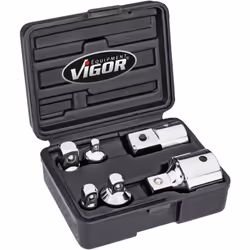 Informations techniques Propulseur : 1/4" (6.3 mm), 3/8" (10 mm), 1/2" (12.5 mm), 3/4" (20 mm) Set de 6 adaptateurs Verrouill ...