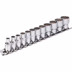 Vigor V1897, Ensemble de douilles, 1/4", 12 tête(s), 4,5,6,7,8,9,10,11,12,13,14 mm