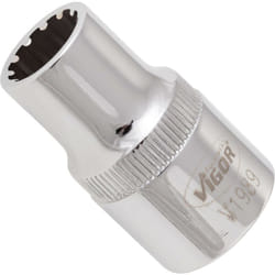 Douille à profil multiple ∙ V1989 ∙ Carré creux 1/2 pouce (12,5 mm) ∙ Profil de multifonction ∙ Taille 11 mm