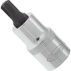 Vigor - Douille mâle à empreinte ribe ∙ V2205 ∙ Carré creux 1/2 pouce (12,5 mm) ∙ Empreinte à crénaux Ribe cv ∙ Taille M8