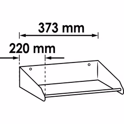 Vigor V2397 support de papier essuie-main Support de papier toilette sur table Noir