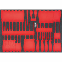 Vigor V4231 Accessoire de boîte de rangement Noir, Rouge Ensemble de diviseurs