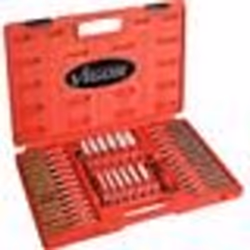 Jeu de brosses Vigor - V4646 - Rouge - 38 pièces