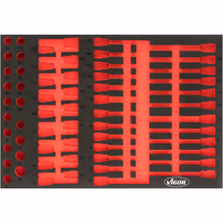 Vigor V4726, Ensemble de diviseurs, Noir, Rouge, mousse, Vigor V4727