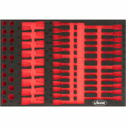 Vigor V4726 Accessoire de boîte de rangement Noir, Rouge Ensemble de diviseurs