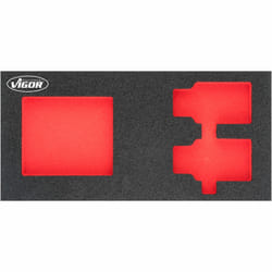 Vigor V4908-L Accessoire de boîte de rangement Noir, Rouge Ensemble de diviseurs