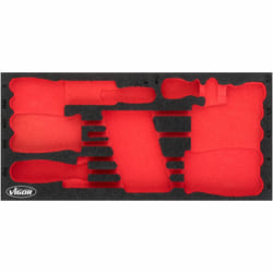 Vigor V4989-L Accessoire de boîte de rangement Noir, Rouge Ensemble de diviseurs