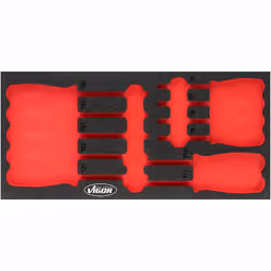 Vigor V4991-L, Ensemble de diviseurs, Noir, Rouge, mousse, Vigor V4991, 188 mm, 393 mm