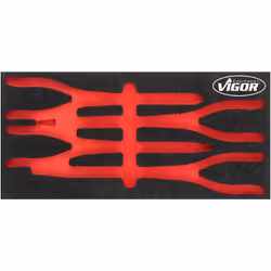 Vigor V4995-L, Ensemble de diviseurs, Noir, Rouge, mousse, Vigor V4995, 393 mm, 188 mm