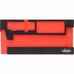 Vigor V5006-L, Ensemble de diviseurs, Noir, Rouge, mousse, Vigor V5006, 188 mm, 393 mm