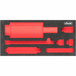 Vigor V5058-L Accessoire de boîte de rangement Noir, Rouge Ensemble de diviseurs