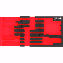 Vigor V5068-L, Ensemble de diviseurs, Noir, Rouge, mousse, Vigor V5068, 393 mm, 188 mm