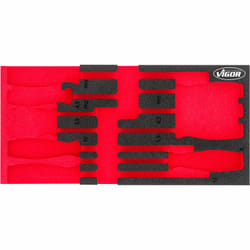 Vigor V5068-L Accessoire de boîte de rangement Noir, Rouge Ensemble de diviseurs