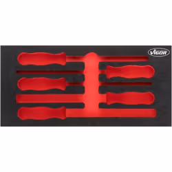 Vigor V5072-L, Ensemble de diviseurs, Noir, Rouge, mousse, 393 mm, 188 mm, 35 mm