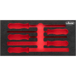 Vigor V5072-L Accessoire de boîte de rangement Noir, Rouge Ensemble de diviseurs
