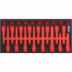 Vigor V5095-L, Ensemble de diviseurs, Noir, Rouge, mousse, 393 mm, 188 mm, 35 mm