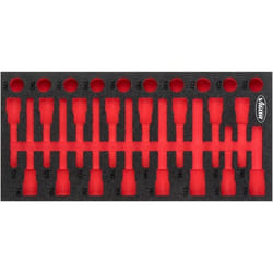 Vigor V5095-L Accessoire de boîte de rangement Noir, Rouge Ensemble de diviseurs