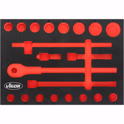 Vigor V5109-L, Ensemble de diviseurs, Noir, Rouge, mousse, Vigor V5109, 393 mm, 563 mm