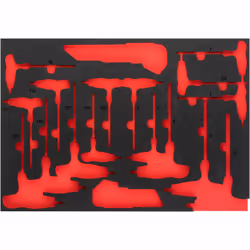 Vigor V5175-L, Ensemble de diviseurs, Noir, Rouge, mousse, Vigor V5175, 393 mm, 563 mm