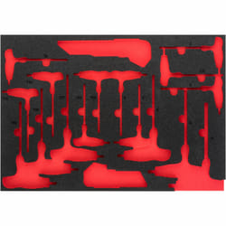 Vigor V5175-L Accessoire de boîte de rangement Noir, Rouge Ensemble de diviseurs