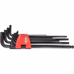 Contenu : 1,5 ∙ 2 ∙ 2,5 ∙ 3 ∙ 4 ∙ 5 ∙ 6 ∙ 7 ∙ 8 ∙ 10 mm En étui compact Exécution longue Tête sphérique Sortie : Profil à 6 p ...