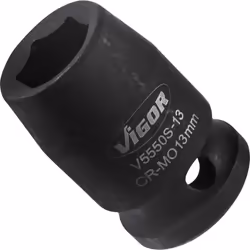 Vigor V5550S-13, Prise, 1/2", Métrique, 1 tête(s), 13 mm, Mat