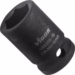 Vigor V5550S-16, Prise, 1/2", Métrique, 1 tête(s), 16 mm, Mat